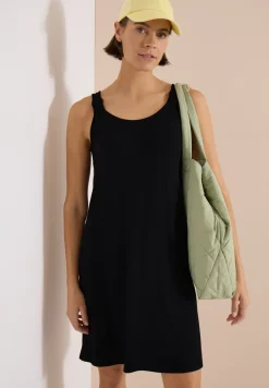 Knielanges Kleid mit Knotendetail