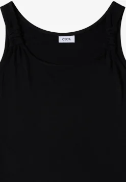 Knielanges Kleid mit Knotendetail
