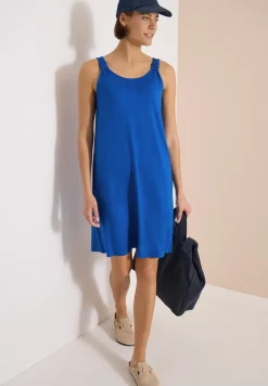 Knielanges Kleid mit Knotendetail