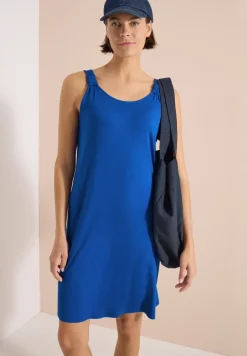 Knielanges Kleid mit Knotendetail
