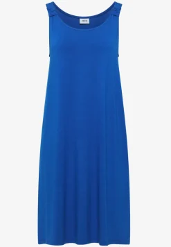 Knielanges Kleid mit Knotendetail