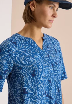 Knielanges Kleid mit Paisleymuster