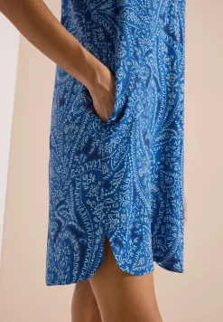 Knielanges Kleid mit Paisleymuster