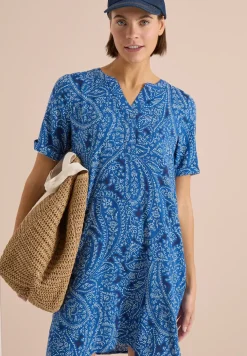 Knielanges Kleid mit Paisleymuster