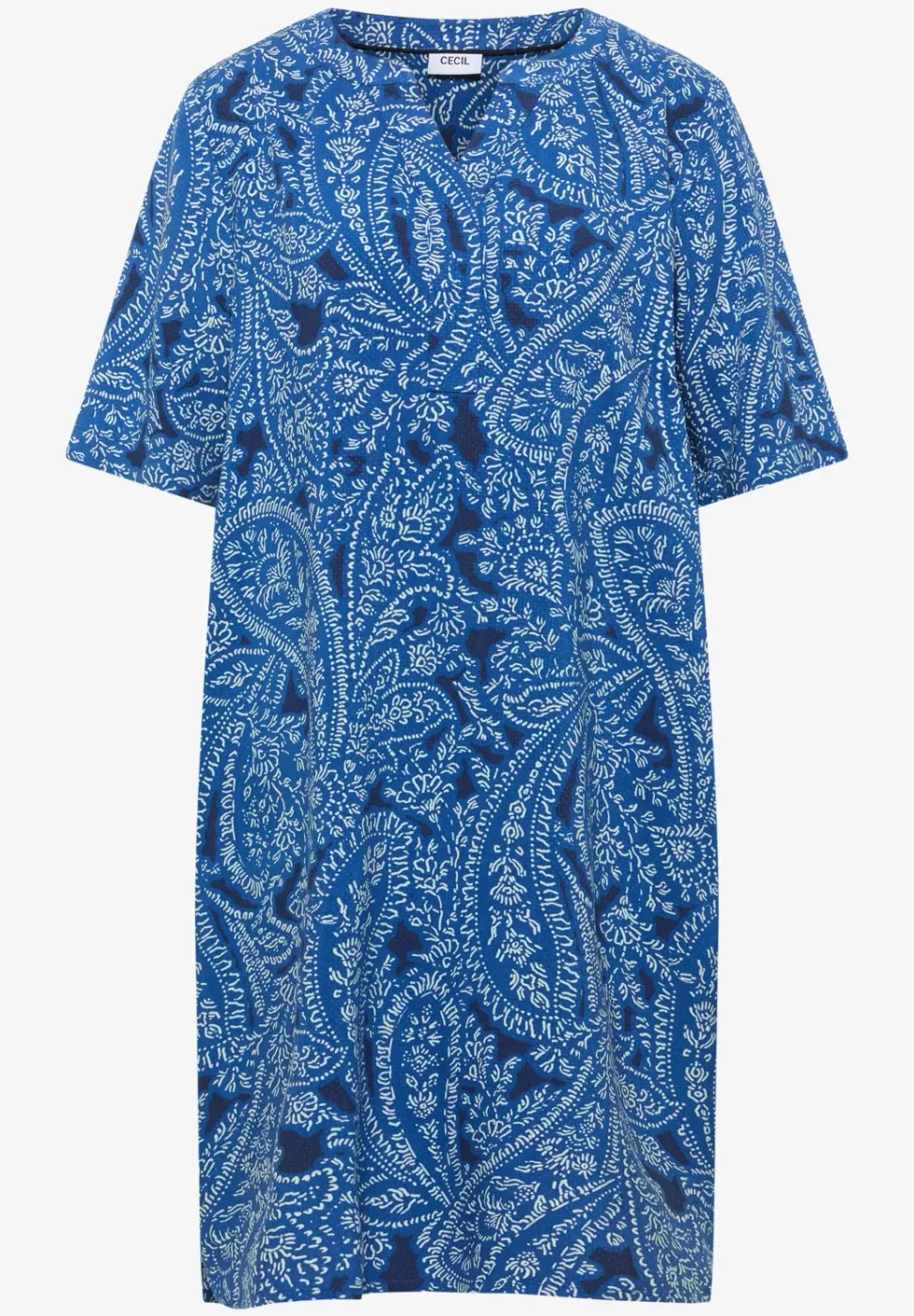 Knielanges Kleid mit Paisleymuster