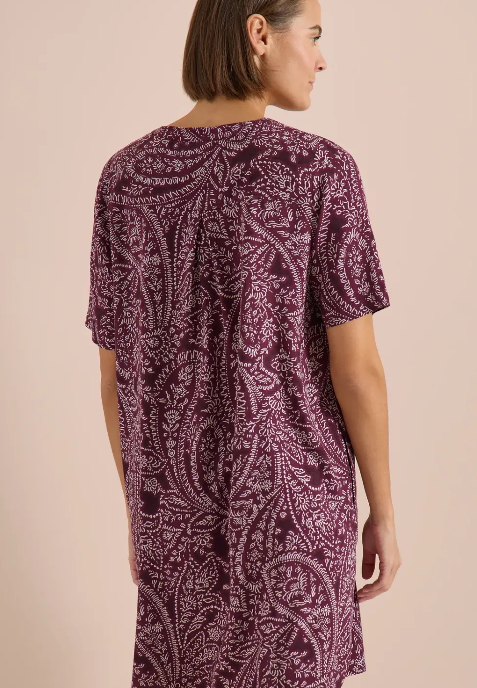 Knielanges Kleid mit Paisleymuster