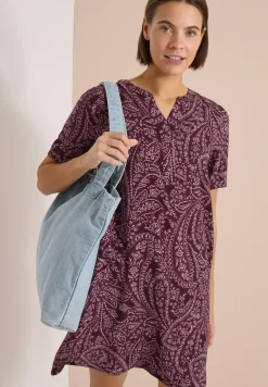 Knielanges Kleid mit Paisleymuster