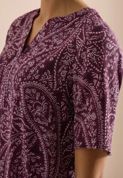 Knielanges Kleid mit Paisleymuster