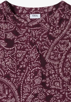 Knielanges Kleid mit Paisleymuster