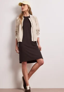 Knielanges Kleid mit Raffung
