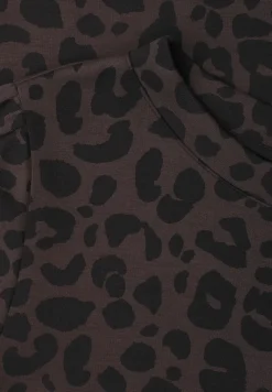 Knielanges Kleid mit Raffung