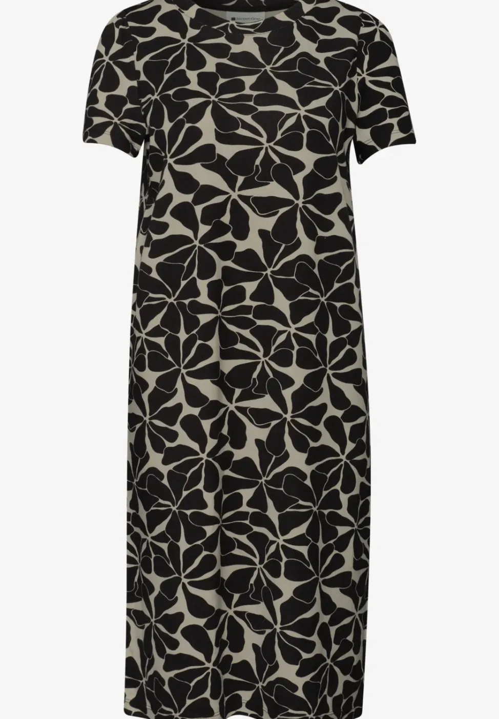 Knielanges Kleid mit Raffung