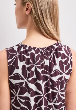Knielanges Kleid mit Rundhalsausschnitt