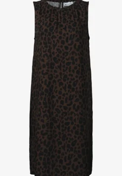 Knielanges Kleid mit Rundhalsausschnitt