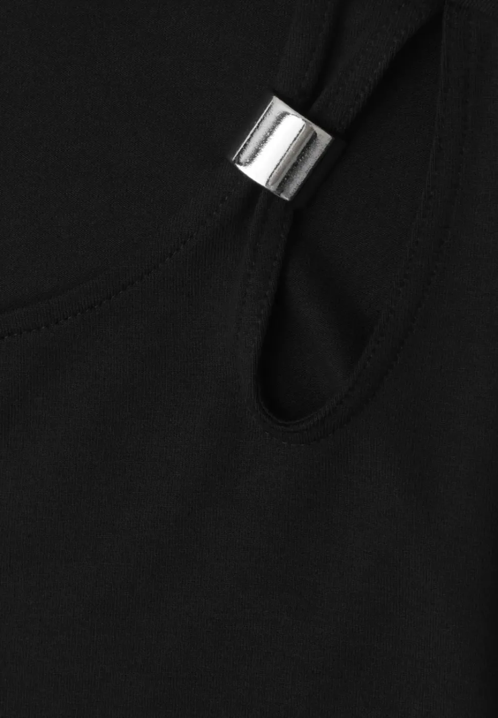 Knielanges Kleid mit Schnallendetail