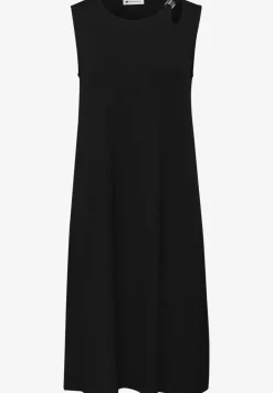 Knielanges Kleid mit Schnallendetail