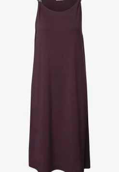 Knielanges Kleid mit Schnallendetail