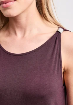 Knielanges Kleid mit Schnallendetail
