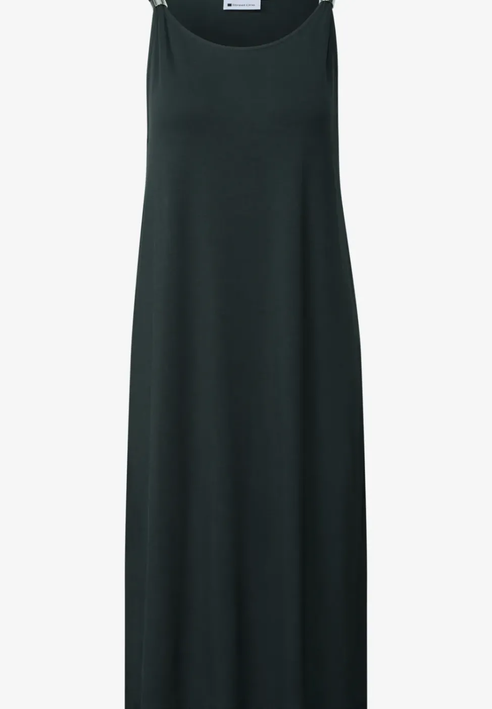 Knielanges Kleid mit Schnallendetail