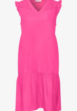 Knielanges Kleid mit Shiffley-Details