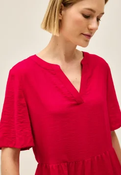 Knielanges Volant-Kleid