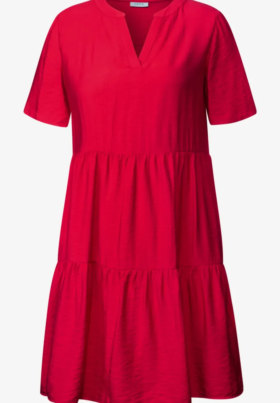 Knielanges Volant-Kleid