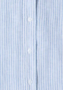 Kurzarm Bluse aus reinem Leinen