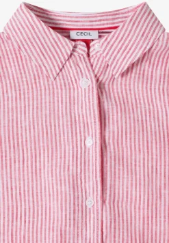 Kurzarm Bluse aus reinem Leinen
