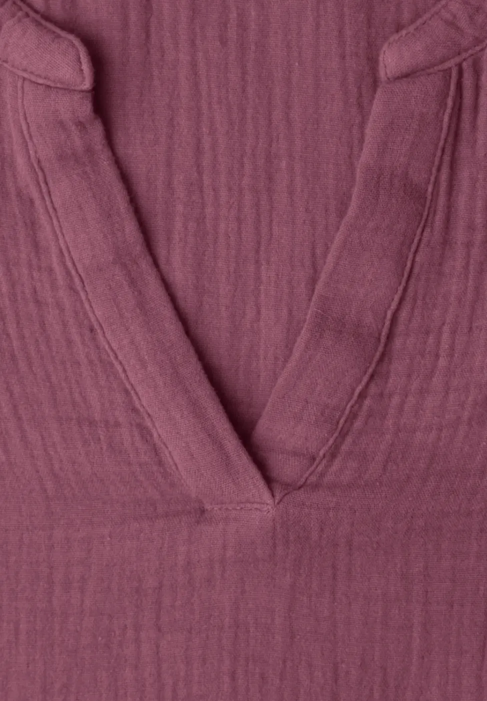Kurzarm Bluse in Musselinqualität mit Turn-Up