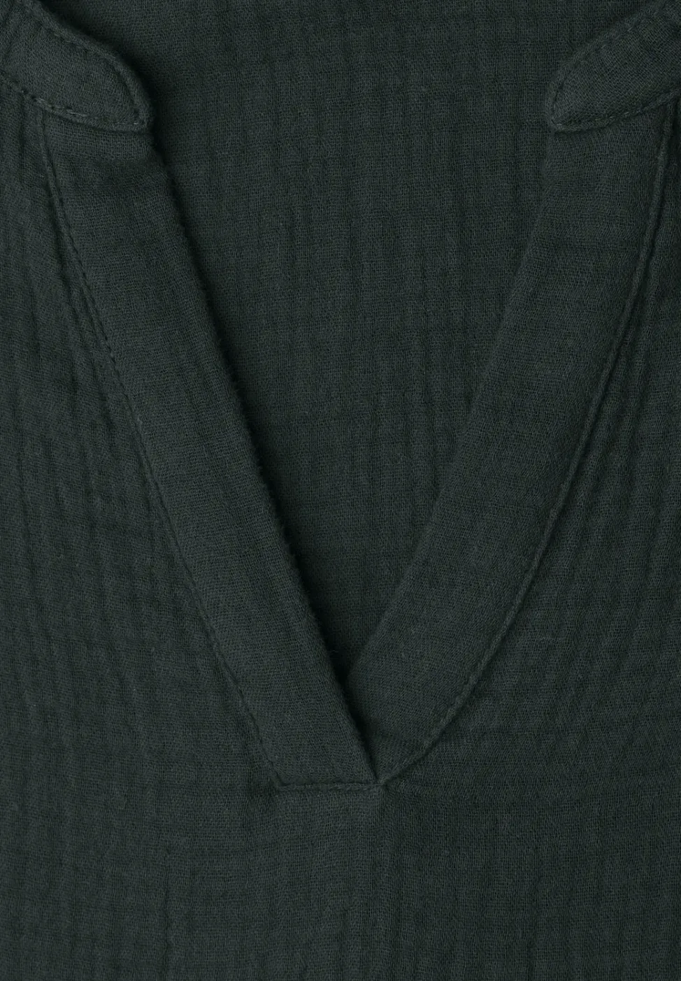 Kurzarm Bluse in Musselinqualität mit Turn-Up