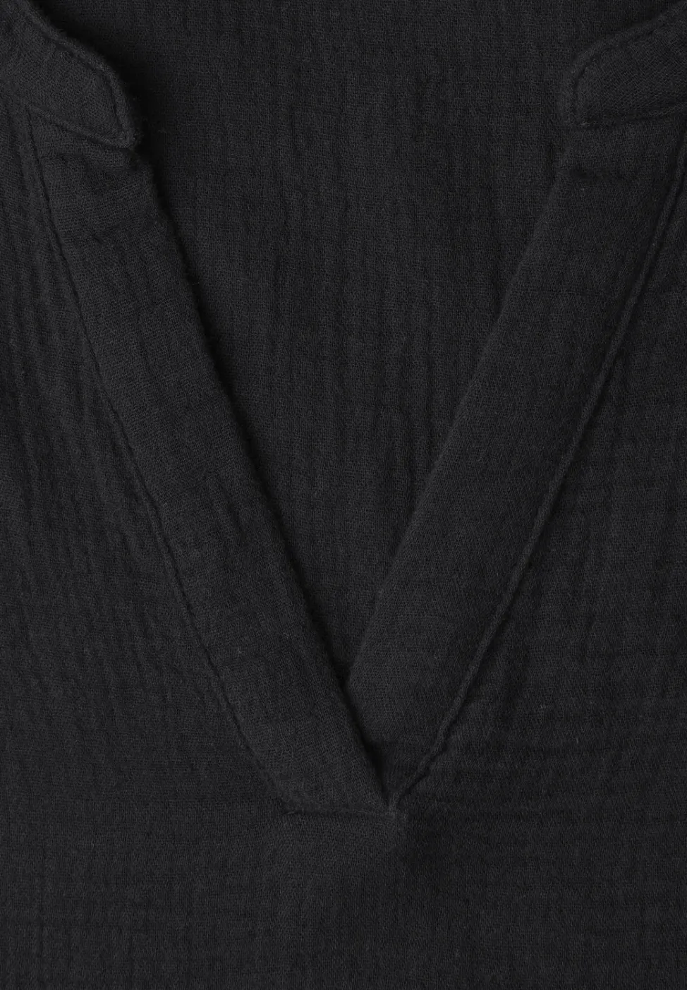 Kurzarm Bluse in Musselinqualität mit Turn-Up