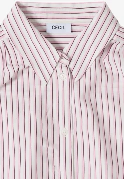 Kurzarm Bluse mit Streifenmuster