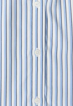 Kurzarm Bluse mit Streifenmuster