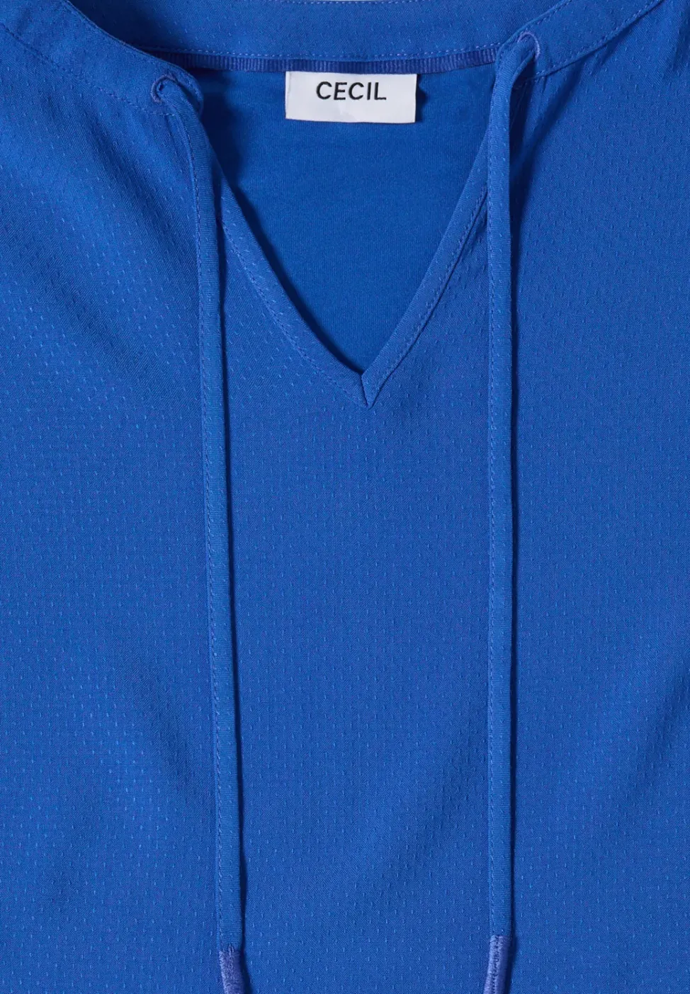 Kurzarm Bluse mit Strukturmix
