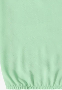Kurzarm Bluse mit Strukturmix
