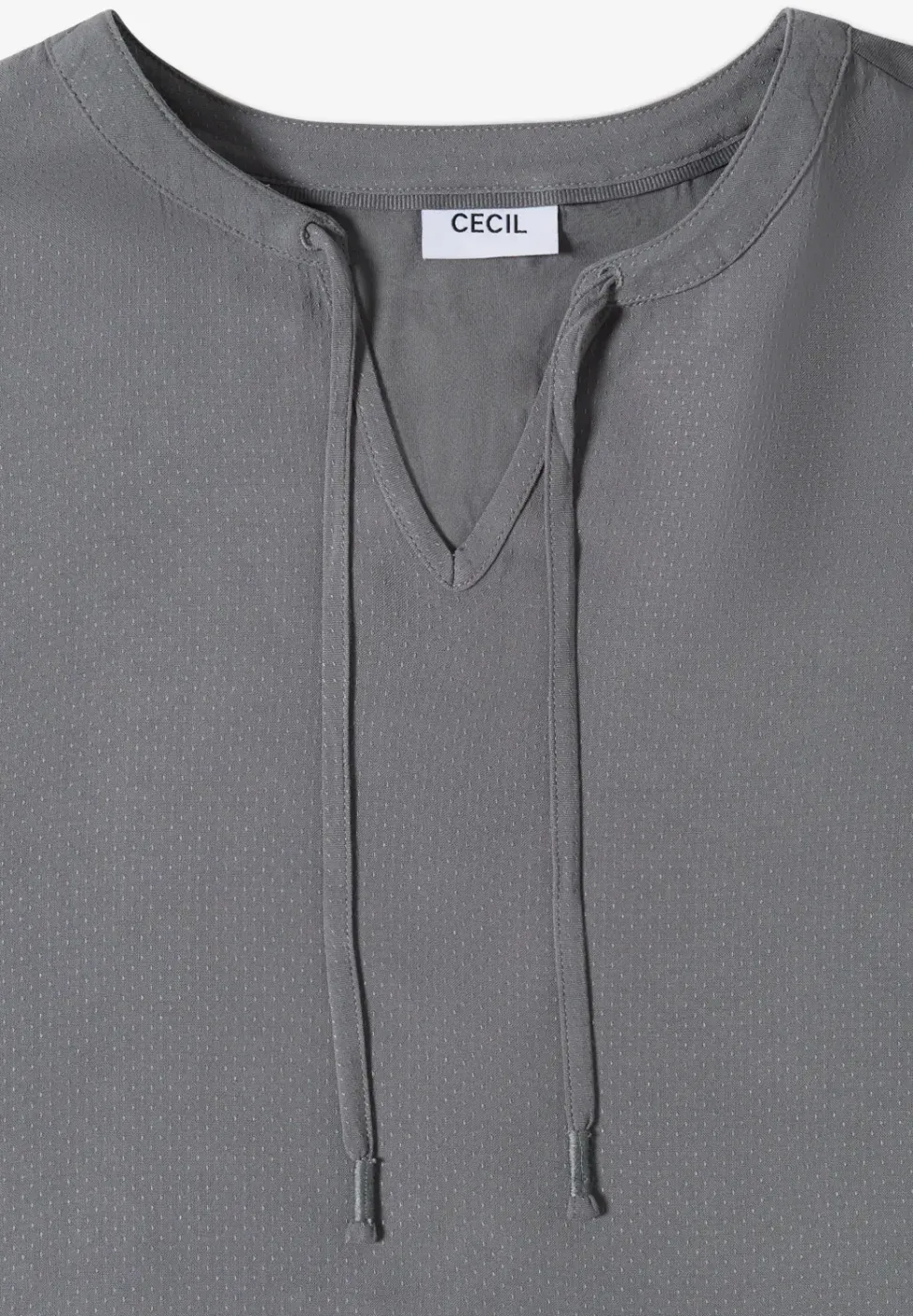 Kurzarm Bluse mit Strukturmix