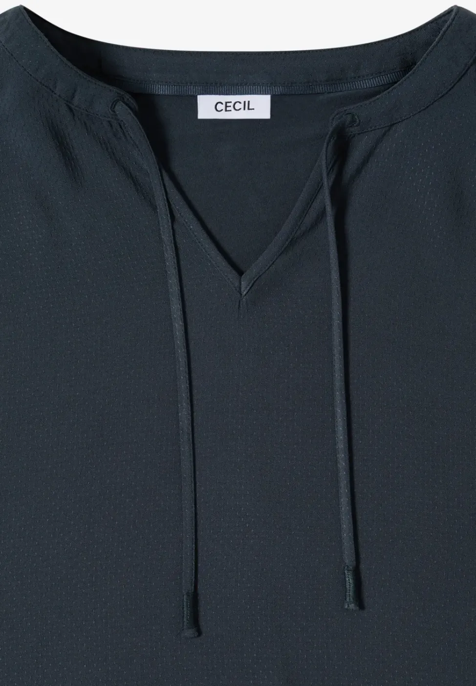 Kurzarm Bluse mit Strukturmix