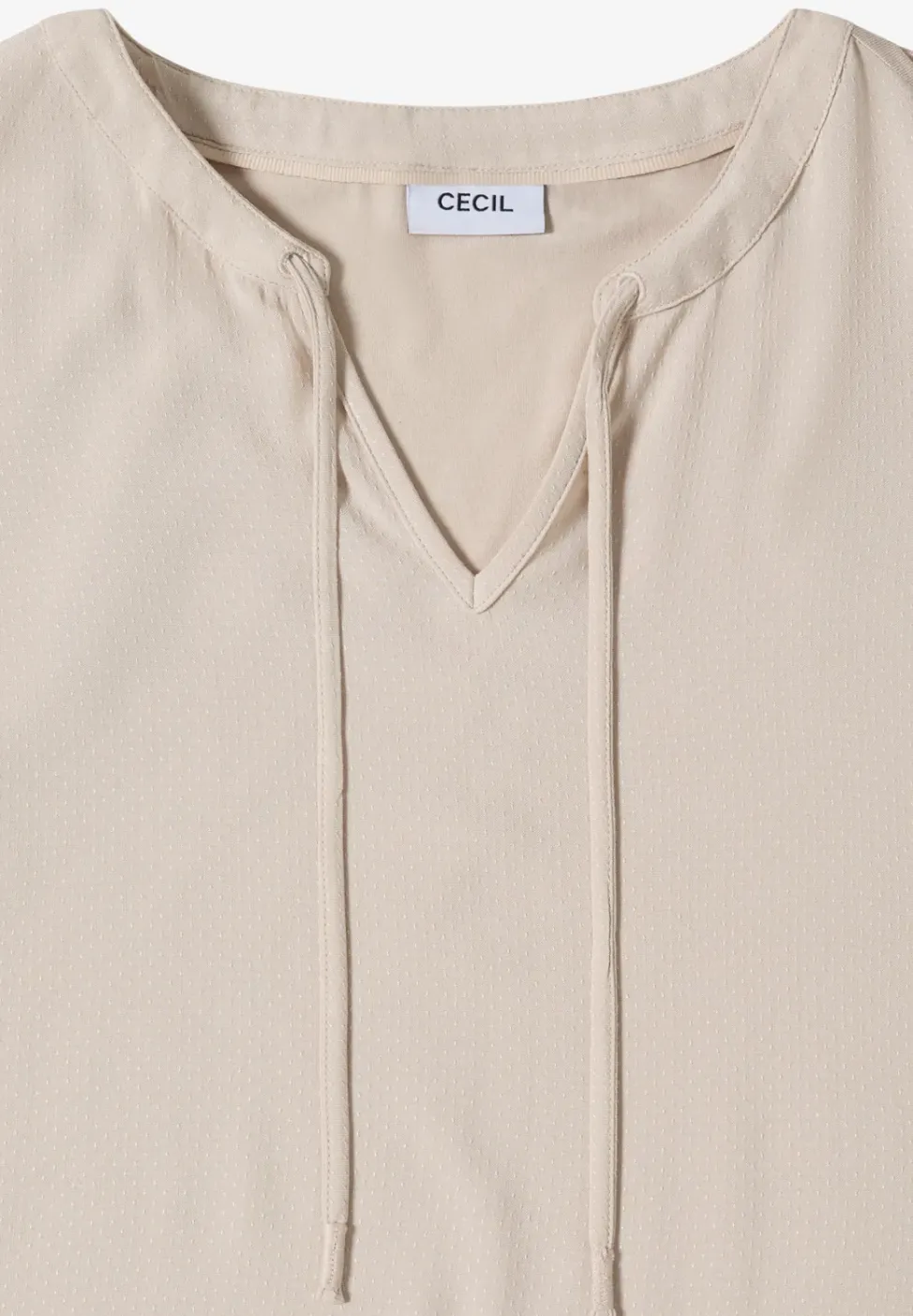 Kurzarm Bluse mit Strukturmix