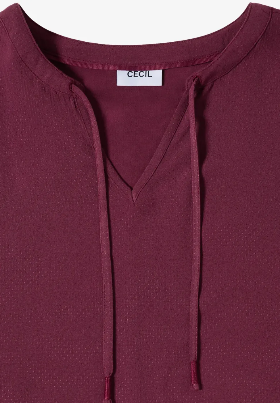 Kurzarm Bluse mit Strukturmix