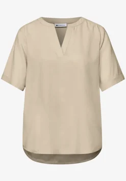 Kurzarm Bluse mit Turn-Up