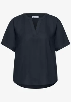 Kurzarm Bluse mit Turn-Up