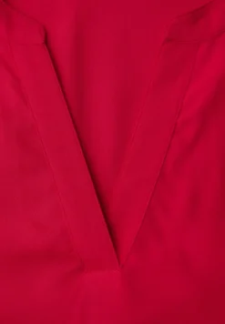 Kurzarm Bluse mit Turn-Up