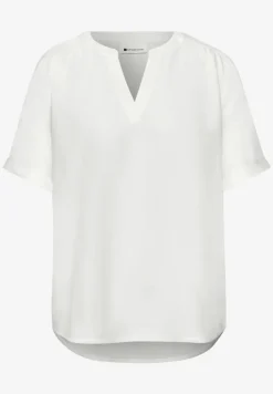 Kurzarm Bluse mit Turn-Up