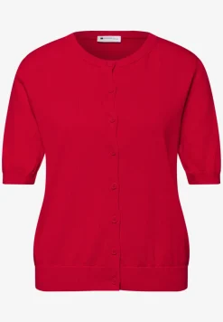 Kurzarm Cardigan mit Rundhals