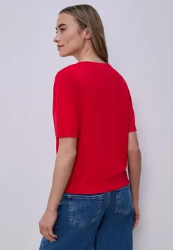Kurzarm Cardigan mit Rundhals