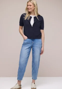 Kurzarm Cardigan mit Rundhals