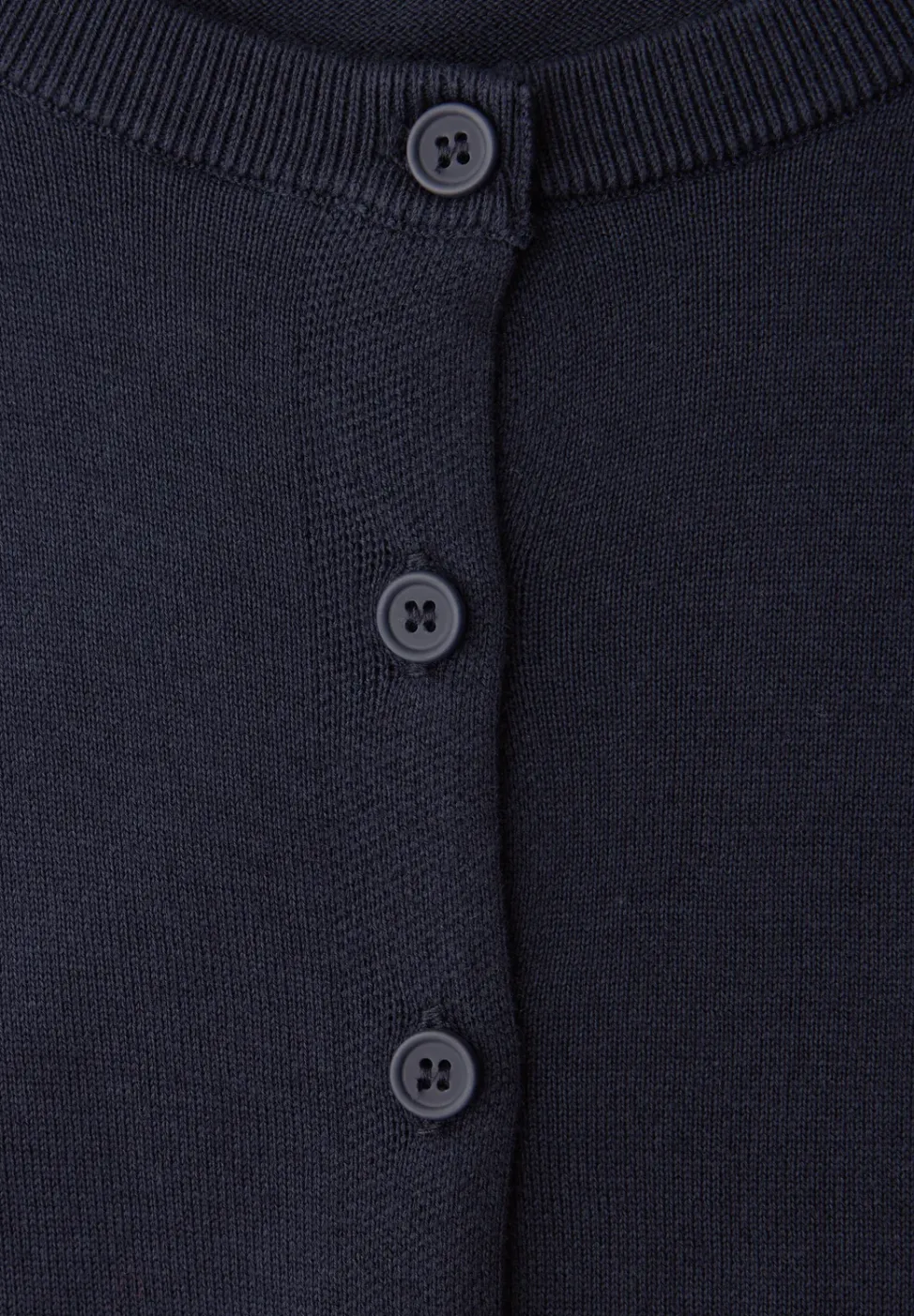 Kurzarm Cardigan mit Rundhals