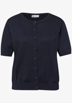 Kurzarm Cardigan mit Rundhals
