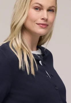 Kurzarm Cardigan mit Rundhals