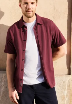 Kurzarm Hemd in Piqué-Qualität